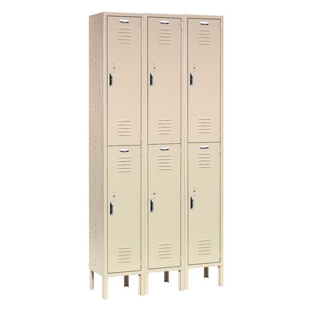 Global Industrial 36 in W, 18 D, 78 in H, Tan 652179TN